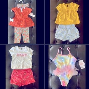 NWT 12M Outfits and Swimsuit Bundle